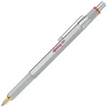 rOtring 800 Kugelschreiber | mittlere Spitze | silberner Tinte | schwarzer...
