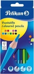 Pelikan 100401614, Pelikan Buntstifte sechseckige Holzstifte Packung mit 12 Farben
