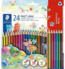 Staedtler Noris Triangular color pencils assorted colours 18+6