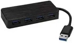 USB 3.0 Hub 4-port with Charge Port USB-Hubs - USB 3.2 - 4 - Schwarz