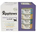Variety selection multipack in broth - wet cat food - 12x70g