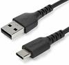 1 m / 3.3ft. USB 2.0 to USB C Cable - Black - Aramid Fiber - USB-C cable - 1 m