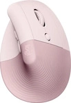 Logitech 910-006478, Logitech Lift Right Vertical - Rose - Ergonomische Maus (Rot)