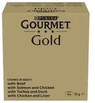 GOURMET GOLD Pieces in sauce Mix of 4 flavors - wet cat food - 96x85g