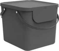 rotho 1034408853WS, rotho Albula - rubbish bin - 40 L - plastic - antracite