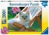 Ravensburger 10113289, Ravensburger Deckchair Kitten 200pcs