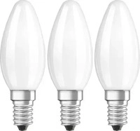 Osram LED-Lampe Candle 4W/827 (40W) 3-pack E14