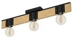 BAILRIGG ceiling lamp 3L black/wood