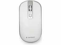 Gembird MUSW-4B-06-WS, Gembird - mouse - 2.4 GHz - white silver - Maus (Weiß)