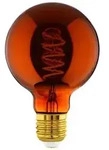 LED-Lampe G95 Spiral 4W/622 30 lumen copper dimmable E27