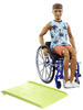 Ken Doll With Wheelchair & Ramp Fashionistas Brunette