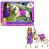 Disney Princess Rapunzel Doll And Maximus Horse Set With Accessories Saddle With Doll