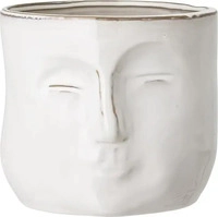 Bloomingville 82048963, Bloomingville Face Flowerpot - White