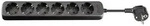 AC power strip - 5m - Schwarz