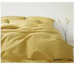 Elegante Bettw&auml;sche Breezee - 135x200 cm + 80x80 cm kurkuma