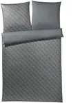 Joop! Bettw&auml;sche Cornflower Gradiant 4059-19 Stein - 155x220cm + 80x80cm