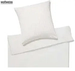Elegante Bettw&auml;sche Chelsea - 135x200 cm + 80x80 cmwollweiss