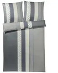 Joop! Bettw&auml;sche Cornflower Stripes 4069-09 Deep Coal - 135x200cm + 80x80cm