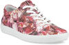 Ecco Soft 7 Schuhe rot bunt Blumendruck Sneaker 470303 47030360823