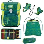 Scout Neo Superflash Extreme Schulranzen Set 4-teilig, Lizard