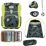 Scout Neo Superflash Extreme Schulranzen Set 4-teilig, Soccer Star