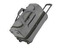Travelite Basics Rollenreisetasche 55cm erweiterbar "Gr ̧n/Grau"