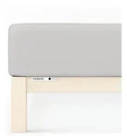 Schlafgut Spannbetttuch Casual aus Bio Baumwolle 90x190 - 100x200 cm | grey-light -