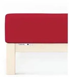 Schlafgut Spannbetttuch Casual aus Bio Baumwolle 140x200 - 160x200 cm | red-deep -