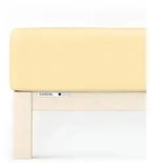 Schlafgut Spannbetttuch Casual aus Bio Baumwolle 140x200 - 160x200 cm | yellow-mid -
