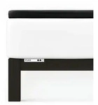 Schlafgut Topper Spannbetttuch Pure aus Bio Baumwolle 90x190 - 100x220 cm | off-black