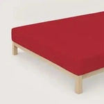 Schlafgut Spannbetttuch Pure aus Bio Baumwolle 120x200 - 130x220 cm | red-deep - rot
