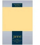 Janine Topper Comfort Jersey Spannbetttuch 90x190 cm - 100x220 cm | vanille - gelb