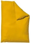 Schlafgut Woven Satin Bettw&auml;sche Bettbezug einzeln 155x220 cm | yellow-deep - gelb
