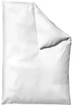 Schlafgut Woven Satin Bettw&auml;sche Bettbezug einzeln 155x220 cm | full-white - wei&szlig;