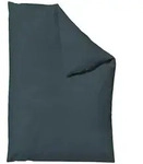 Schlafgut Woven Satin Bettw&auml;sche Bettbezug einzeln 155x220 cm | grey-deep - grau