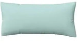 Schlafgut Woven Satin Bettw&auml;sche Kissenbezug einzeln 40x80 cm | petrol-light - blau