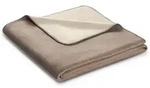 Biederlack Wohndecke Melange Doubleface 150x200 cm | sand-natur - braun