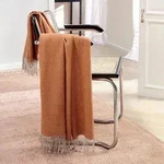 Biederlack Fransenplaid 130x170 cm | rust - orange