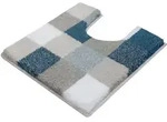 Kleine Wolke Badteppich Caro WC-Vorleger 55x55 cm | mare - beige;blau