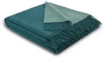Biederlack Plaid Warm Shades, 80% Wolle, 20% Kaschmir 150x200 cm | teal-green -