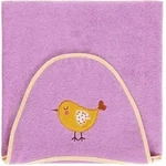 Egeria Kapuzentuch Be Happy lilac 70x100 cm - pink;gelb