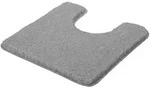 Kleine Wolke Badteppich Relax WC Vorleger 55x55 cm | grau - grau