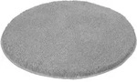 Kleine Wolke Badteppich Relax rund Rund 100 cm | grau - grau
