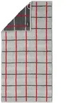Caw&ouml; Handt&uuml;cher Noblesse Square Karo 1079 Handtuch 50x100 cm | platin - grau