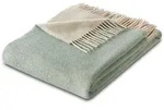 Biederlack Plaid Warm Shades, 80% Wolle, 20% Kaschmir 150x200 cm | salvia-creme -