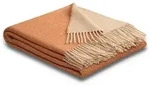 Biederlack Plaid Warm Shades, 80% Wolle, 20% Kaschmir 130x170 cm | henna-sand -