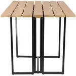 Gartenesstisch Klapptisch Time aus Teakholz, modern massiv, natur, beidseitig