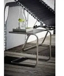 Beistelltisch Club von Fiam aus Aluminium, modern, schwarz, quadratisch, outdoor