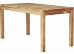 Gartentisch Samoa aus Teakholz, modern massiv, rechteckig, natur braun, 120 x 75 cm