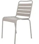 Stuhl Mya Metal aus Aluminium, Retro Chic, taupe, stapelbar, wetterfest f&uuml;r...